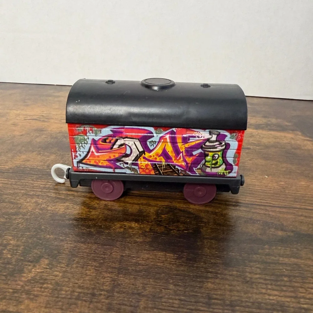 Mattel Thomas & Friends Train Car Red Sir Topham Hatt Graffiti Cargo 2022